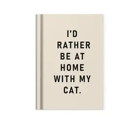 Ohh deer Ohh deer - notitieboek A7 - home with my cat