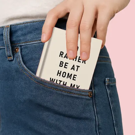 Ohh deer Ohh deer - notitieboek A7 - home with my cat