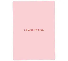 Kaart Blanche Kaart blanche - wenskaart - shaved my legs