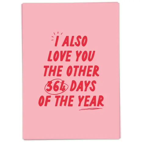 Kaart Blanche Kaart blanche - wenskaart - 364 days of the year