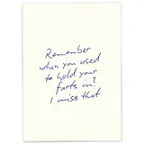 Kaart Blanche Kaart blanche - wenskaart - hold farts