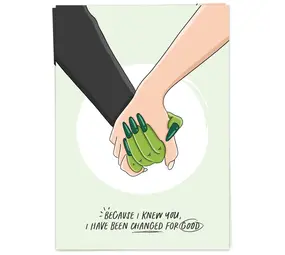 Kaart Blanche Kaart blanche - wenskaart - for good