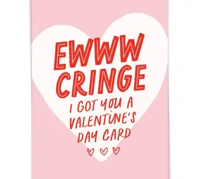 Kaart Blanche Kaart blanche - wenskaart - ewww cringe