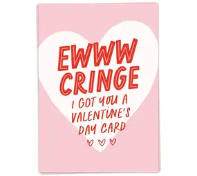 Kaart Blanche Kaart blanche - wenskaart - ewww cringe