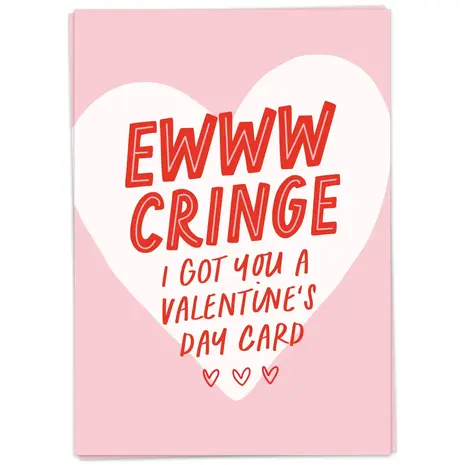 Kaart Blanche Kaart blanche - wenskaart - ewww cringe