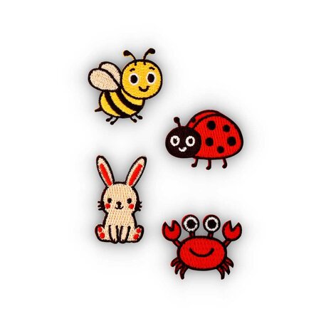 iBadge iBadge - geborduurde badge - kids (set van 4)