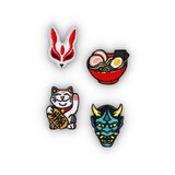 iBadge iBadge - geborduurde badge - spirit of japan (set van 4)