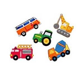 iBadge iBadge - geborduurde badge - voertuigen (set van 4)