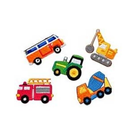 iBadge iBadge - geborduurde badge - voertuigen (set van 4)