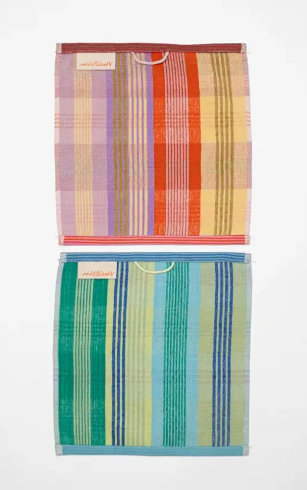 Foekje Fleur Foekje fleur - odds & ends - wild weave multi doekjes #64 (set van 2)