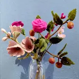 Vilten bloemen - boeket - valentijn