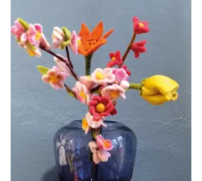 Vilt boeket Vilten bloemen - boeket - voorjaar