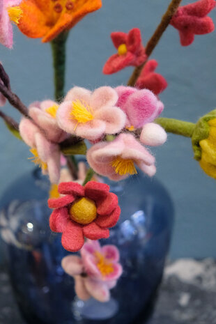 Vilt boeket Vilten bloemen - boeket - voorjaar