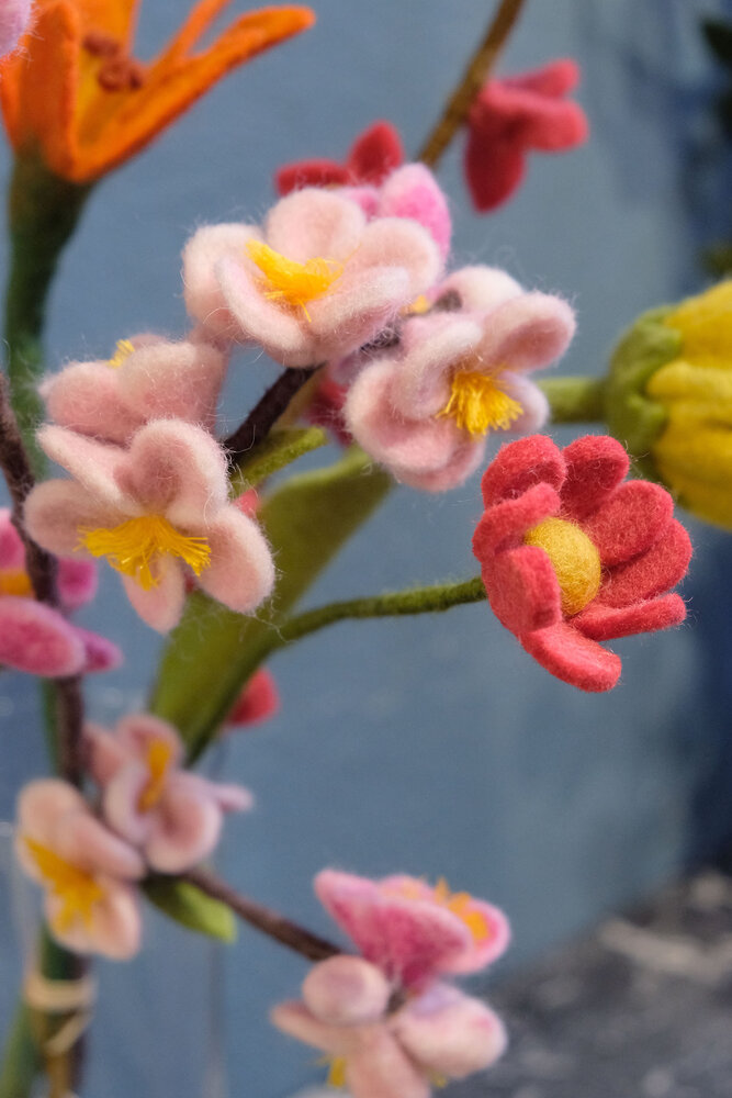 Vilt boeket Vilten bloemen - boeket - voorjaar