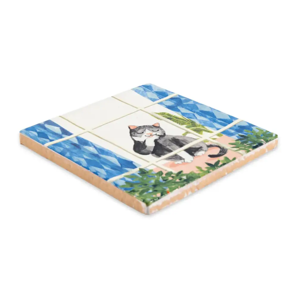 Storytiles Storytiles - tegel small - cosy cat (10x10 cm)