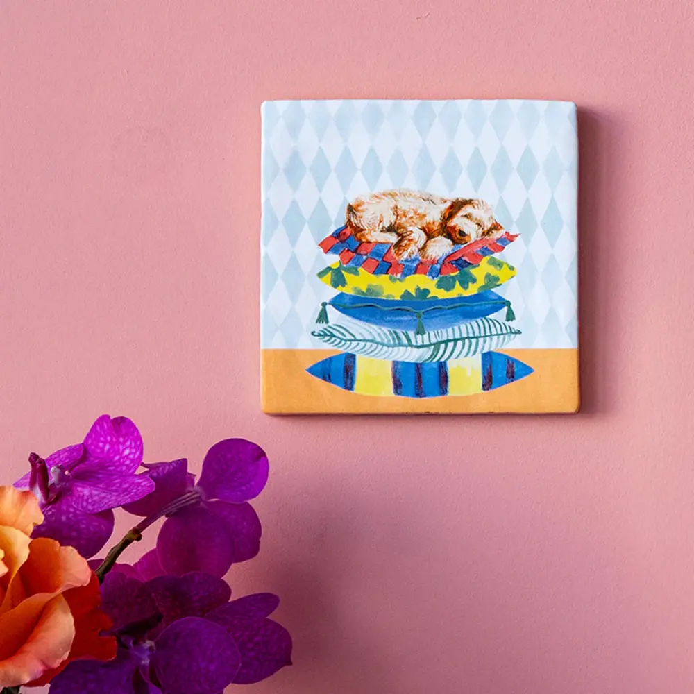 Storytiles Storytiles - tegel small - sleepy dog (10x10 cm)