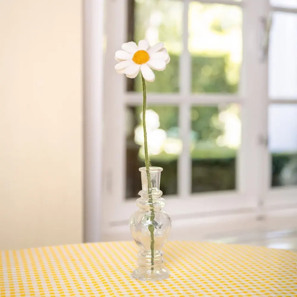 Sjaal met verhaal Sjaal met verhaal - bloem margrietje - wit