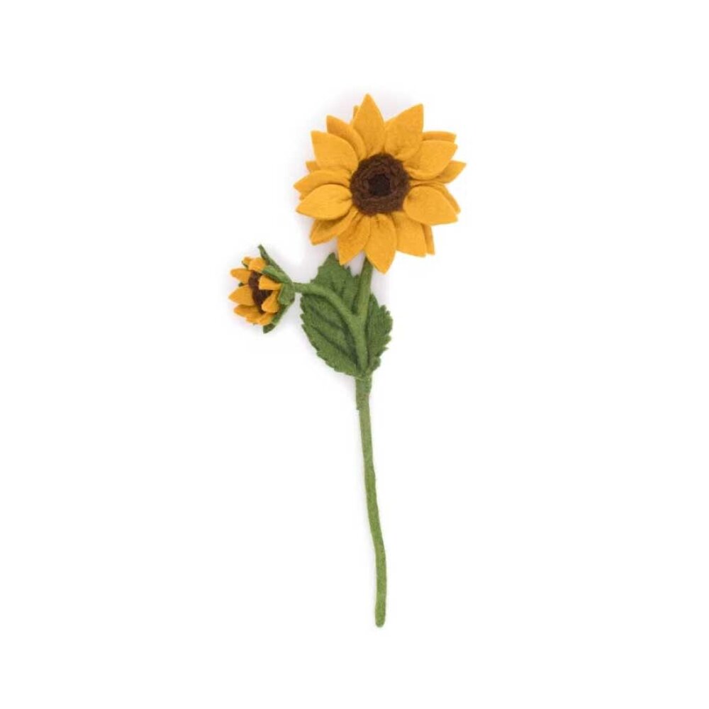 Sjaal met verhaal Sjaal met verhaal - bloem zonnebloem - geel