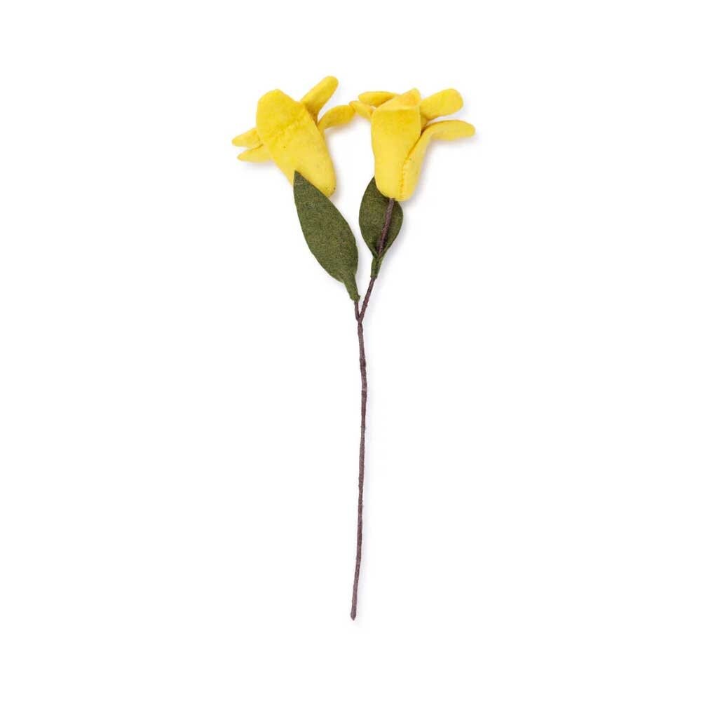 Sjaal met verhaal Sjaal met verhaal - bloem lelie - geel