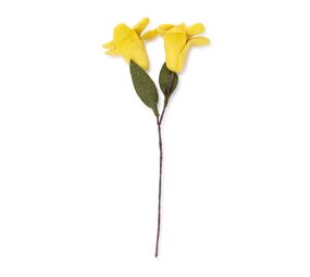 Sjaal met verhaal Sjaal met verhaal - bloem lelie - geel