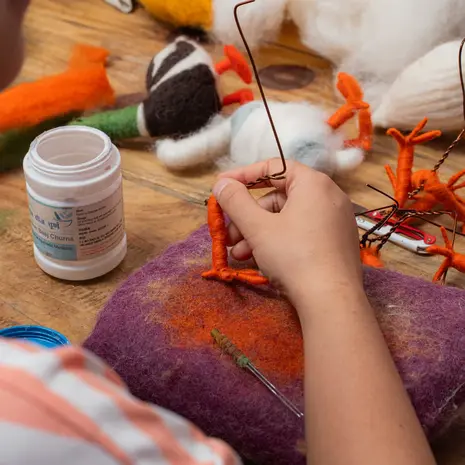 Sjaal met verhaal Sjaal met verhaal - hanger - pekingeend