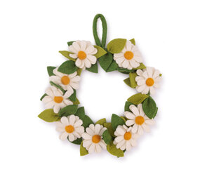 Sjaal met verhaal Sjaal met verhaal - krans - margrietjes xl