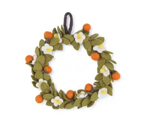 Sjaal met verhaal Sjaal met verhaal - krans - sinaasappel