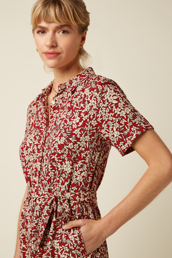 King Louie King Louie - olive dress paradis - chili red