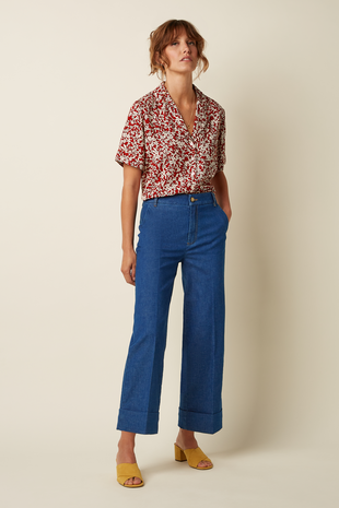 King Louie King Louie - elsie blouse paradis - chili red