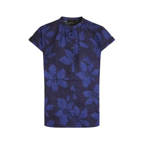 King Louie King Louie - stella blouse saline - beacon blue
