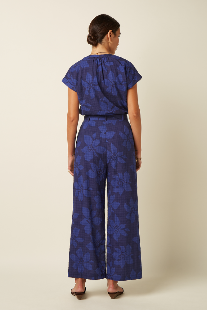 King Louie King Louie - stella blouse saline - beacon blue