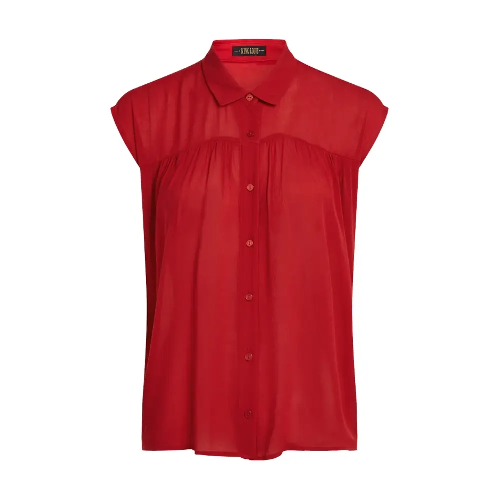 King Louie King Louie - amy blouse capo - chili red