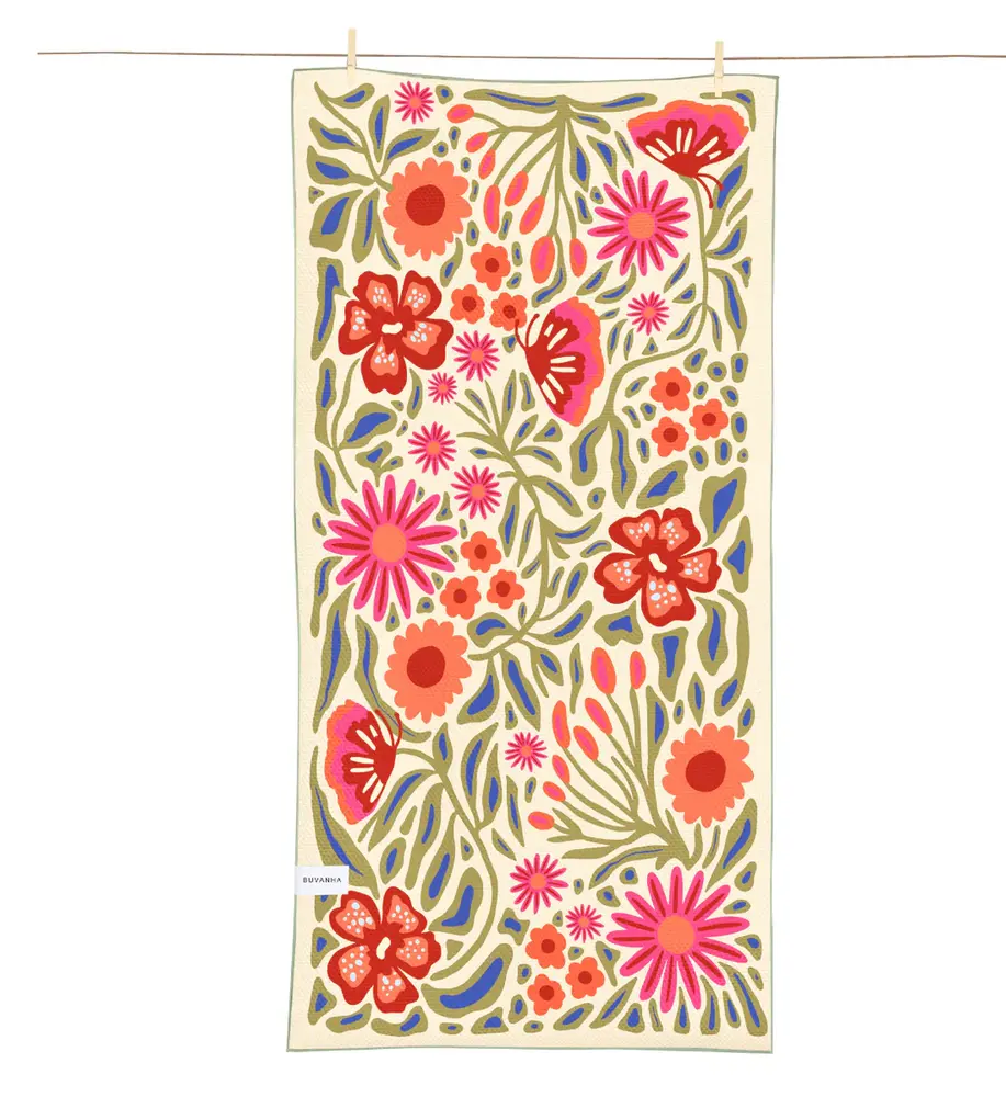 Buvanha Buvanha - reishanddoek (200 x 90 cm) - texel