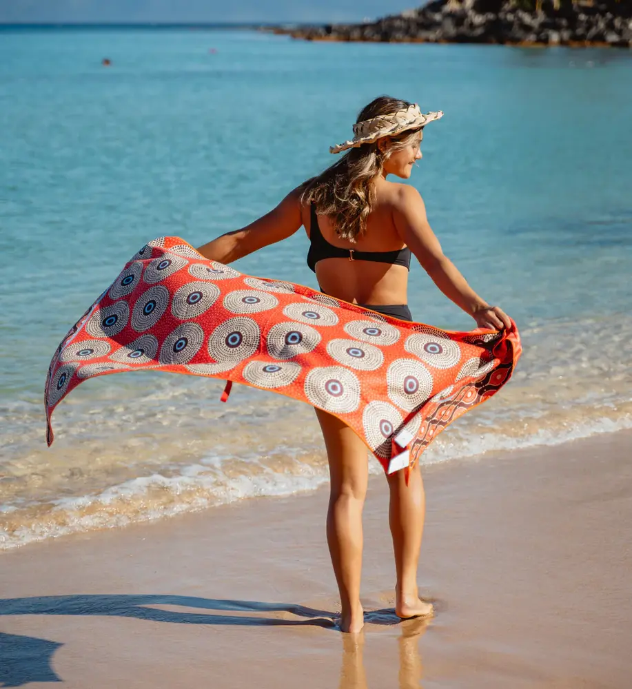 Buvanha Buvanha - reishanddoek (160 x 80 cm) - cape town