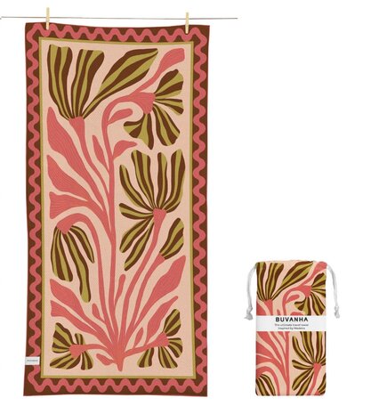Buvanha Buvanha - reishanddoek (200 x 90 cm) - madeira