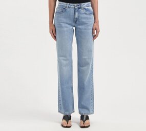 MUD Jeans Mud jeans - carry mid straight - light stone vintage