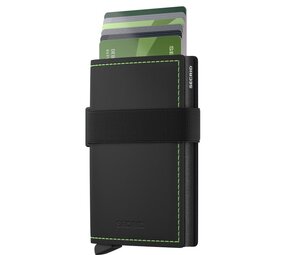 Secrid Secrid - bandwallet matte - black green Secrid Secrid - bandwallet matte - black green