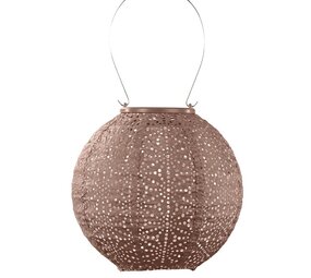 Lumiz Lumiz - solar lantaarn - round 20 - sashiko mocha mousse