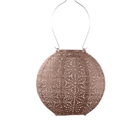 Lumiz Lumiz - solar lantaarn - round 20 - sashiko mocha mousse