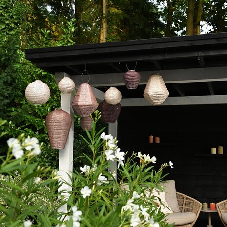 Lumiz Lumiz - solar lantaarn - lampshade 28 - verso taupe