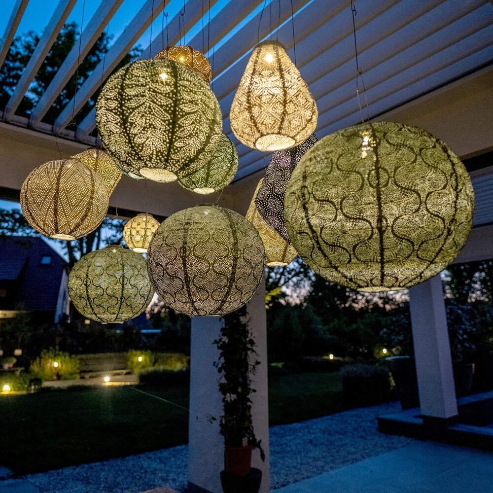 Lumiz Lumiz - solar lantaarn - lampshade 40 - occult gold