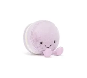 Jellycat Jellycat - amuseables knuffel - may macaron (lavender) Jellycat Jellycat - amuseables knuffel - may macaron (lavender)