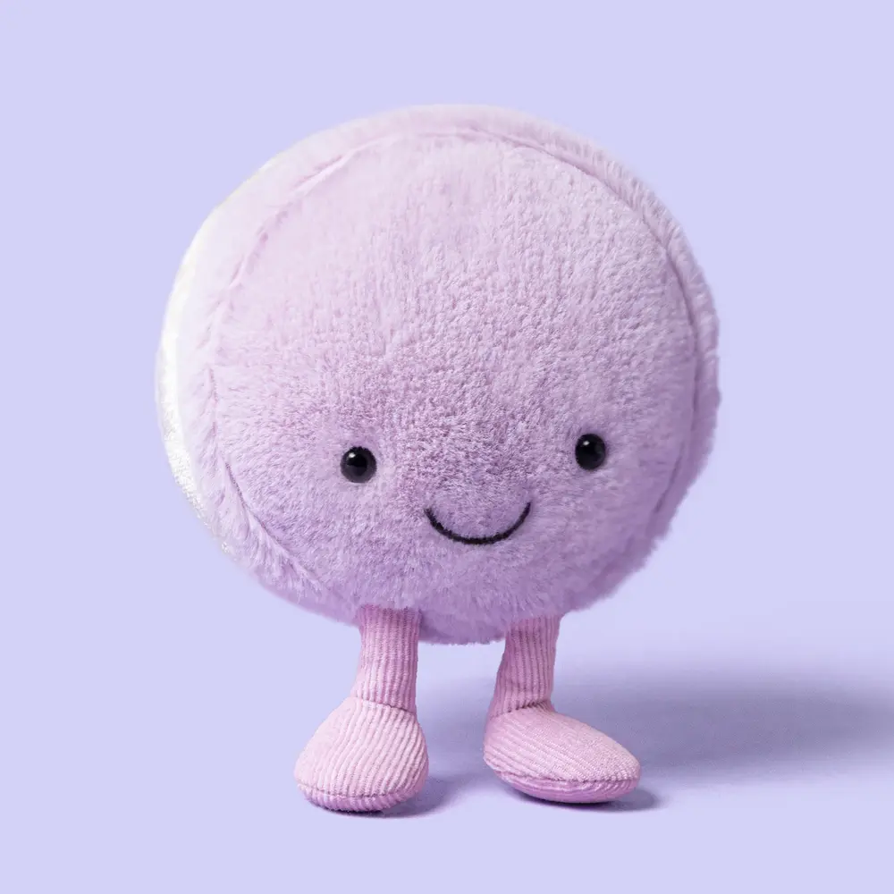Jellycat Jellycat - amuseables knuffel - may macaron (lavender) Jellycat Jellycat - amuseables knuffel - may macaron (lavender)