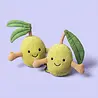 Jellycat Jellycat - amuseables knuffel - pair of olives