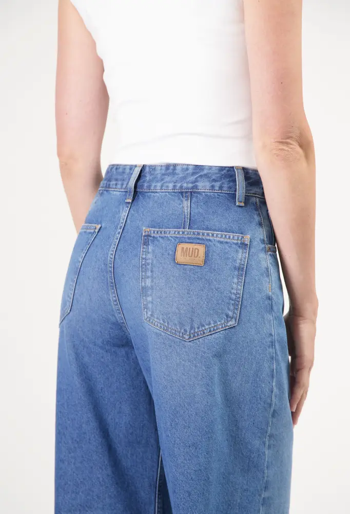 MUD Jeans Mud jeans - demi high balloon - medium aged