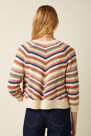 King Louie King Louie - blanca cardi cello - cream