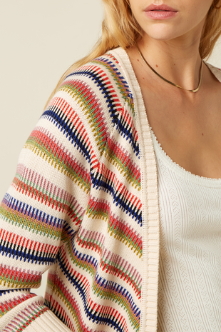 King Louie King Louie - blanca cardi cello - cream