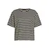 King Louie - boxy top chopito stripe - black
