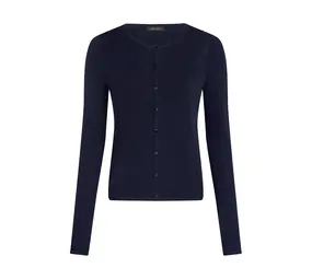 King Louie King Louie - cardi roundneck cocoon - black King Louie King Louie - cardi roundneck cocoon - black