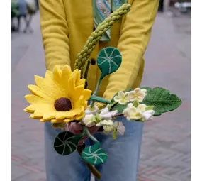 Vilt boeket Vilten bloemen - boeket - zonnig